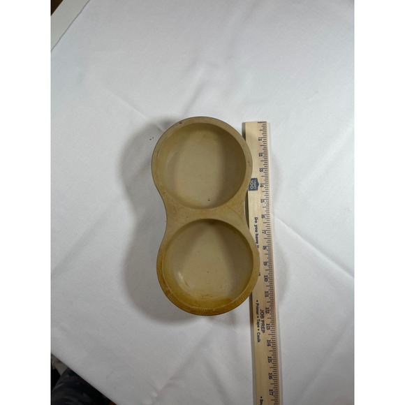 Pampered Chef Microwave Oven Double 2 Egg Cooker Poacher 2173 Stoneware Cookware - Picture 1 of 2